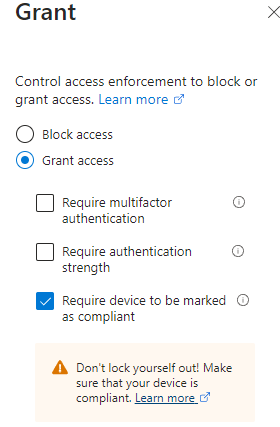 Require Managed Devices in Microsoft 365
